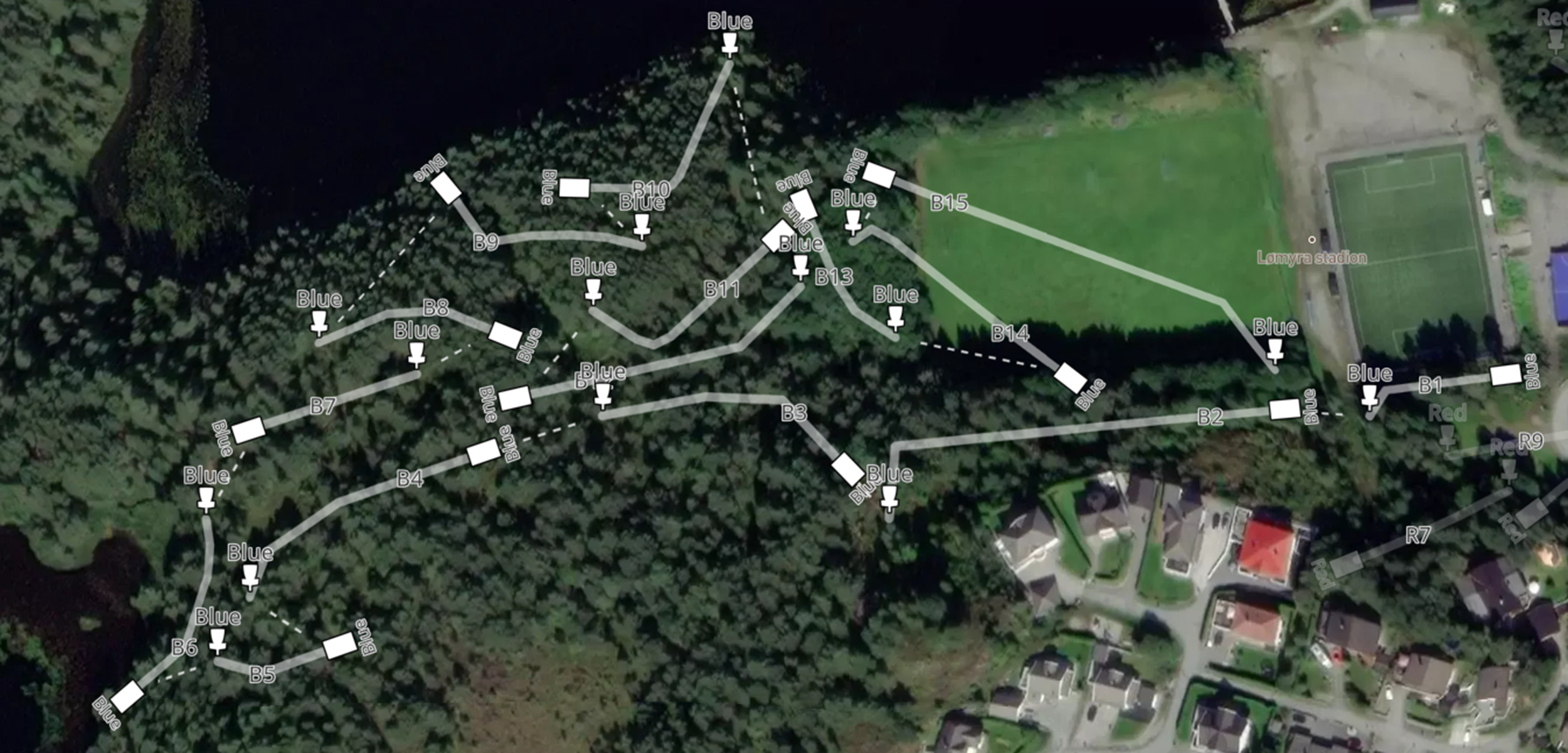 Blå